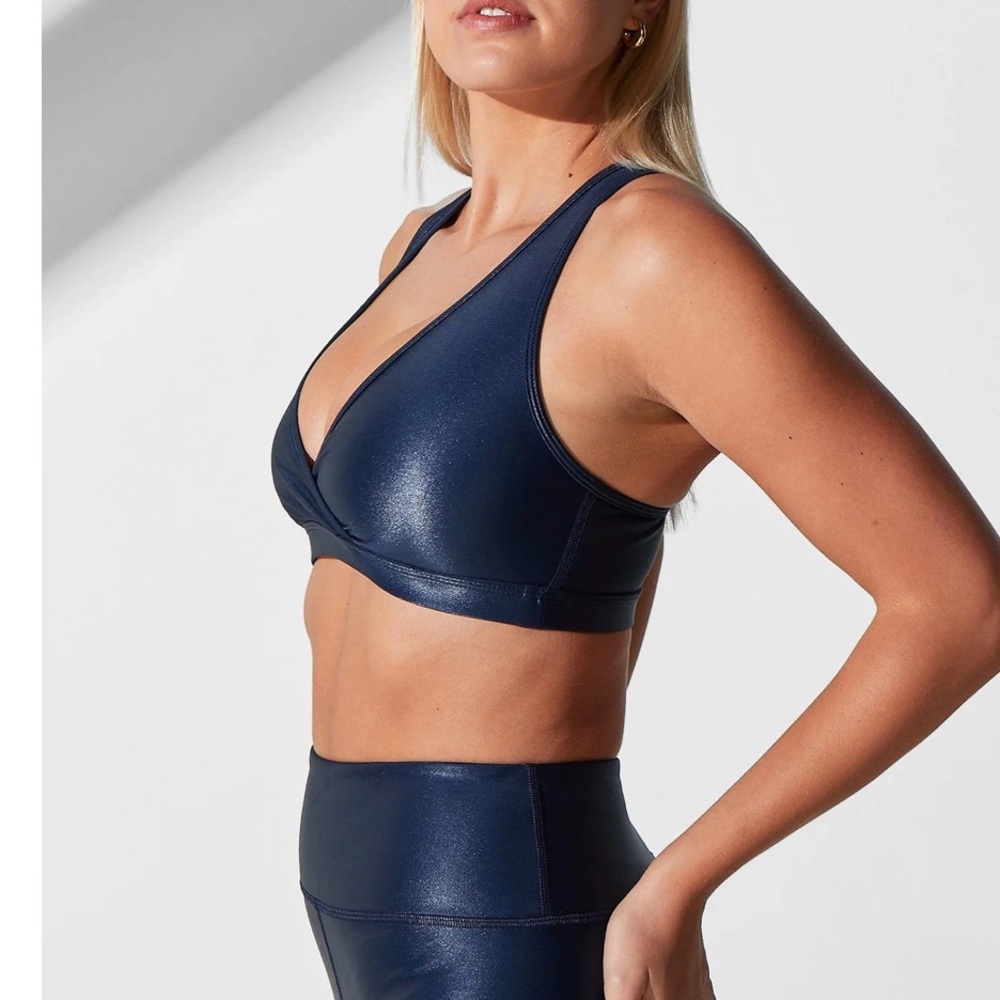 NWT Noli Yoga Edga Bra in Navy Liquid, size small - Picture 7 of 16